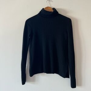 Neiman Marcus Black Turtleneck Sweater
